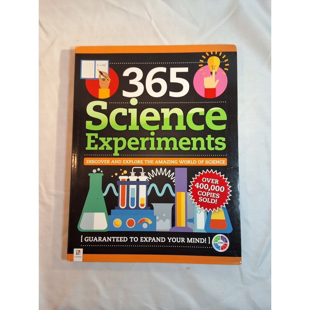 365 Science Experiments Book Hinkler STEM Kids Activities Educational Workbook
